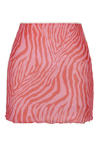 Printed Mesh Bodycon Mini Skirt image 10