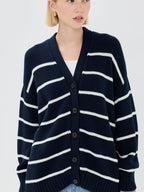 Striped Loose Knit Cardigan image 12