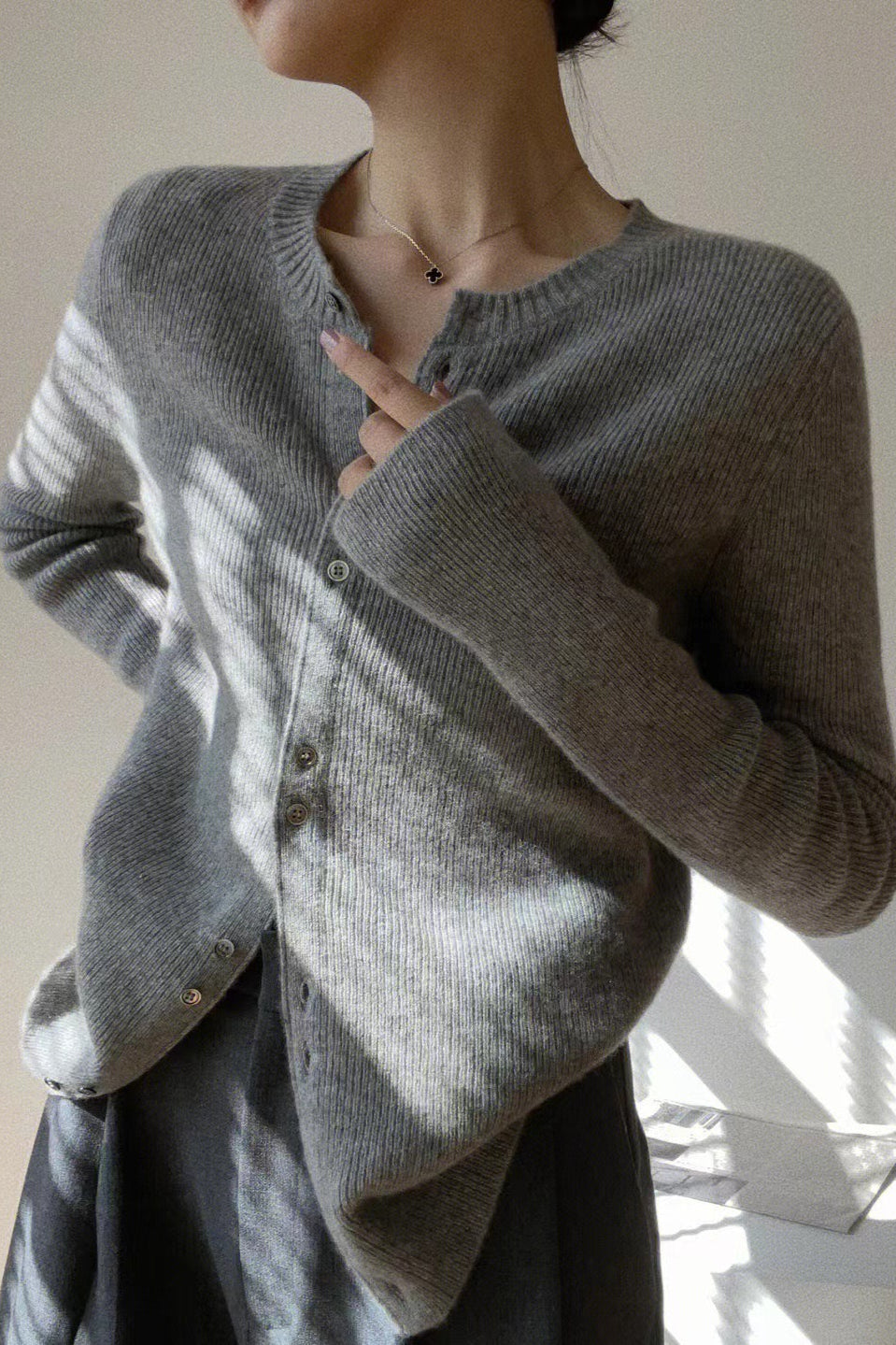 Tailored Knit Cardigan image 1