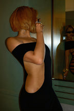 One Shoulder Sleeveless Side Cutout Bodycon Maxi Dress image 2