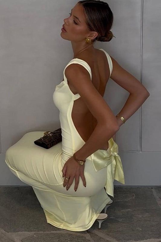 Bow Back Spaghetti Strap Formal Dress image 22