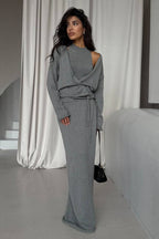 Tie Front Knit Set Sweater Dress image 4