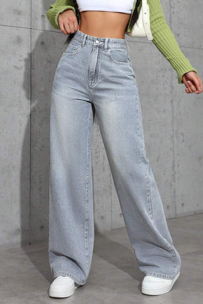 High Waist Loose Straight Jean image 3