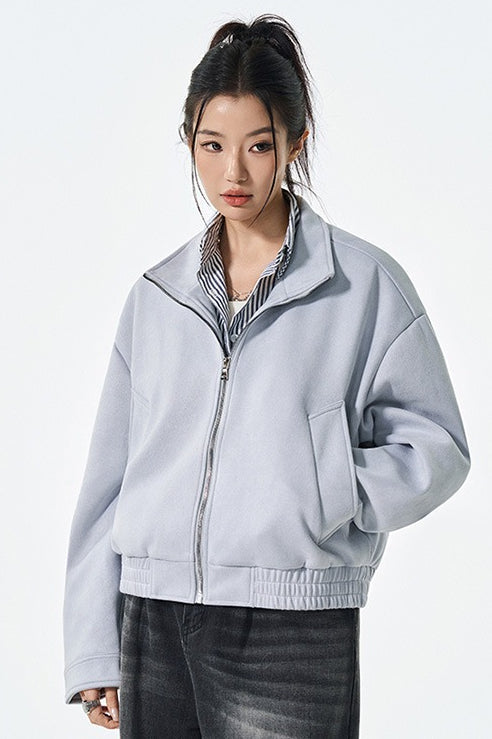PU Leather Moto Style Longline Jacket image 3