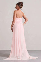 Strapless Floral Tie Maxi Dress image 5