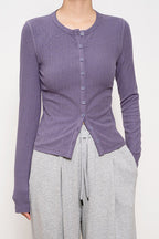 Lightweight Ribbed Cardigan image 7