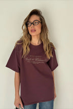 Minimalist Casual Cotton Letter Print Short Sleeve T-shirt image 7