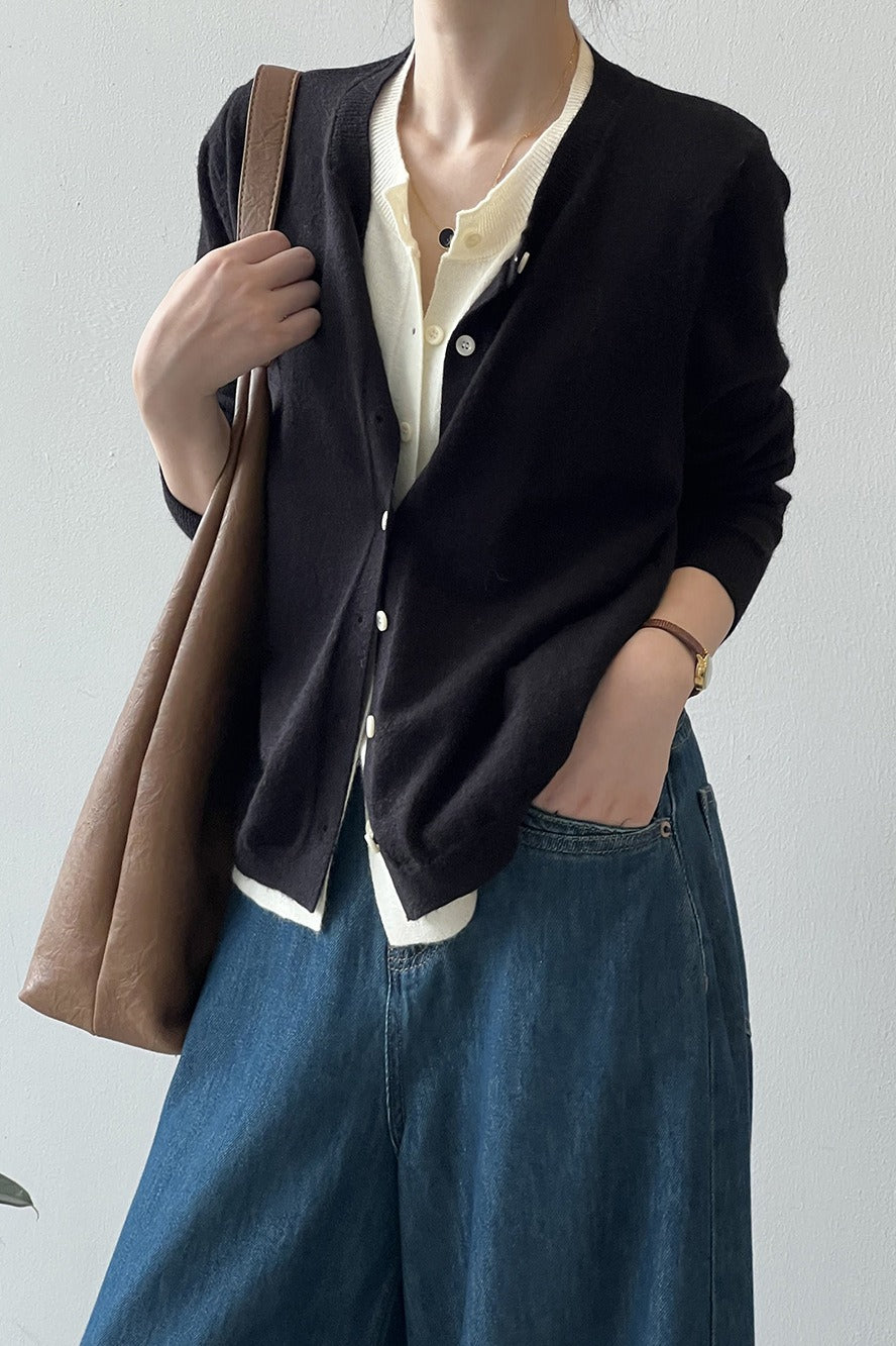 Color Block Layered Cardigan image 10