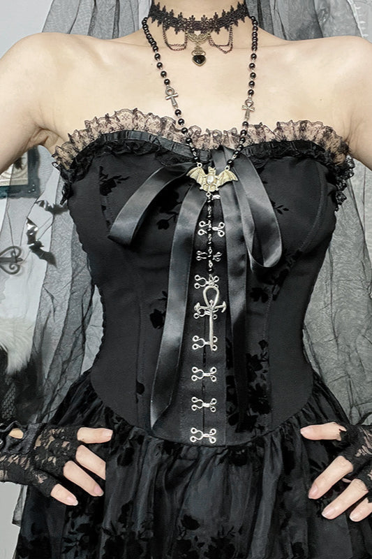 Sheer Lace Gothic Dress image 5