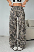Sexy Leopard Print Wide Leg Pants image 2
