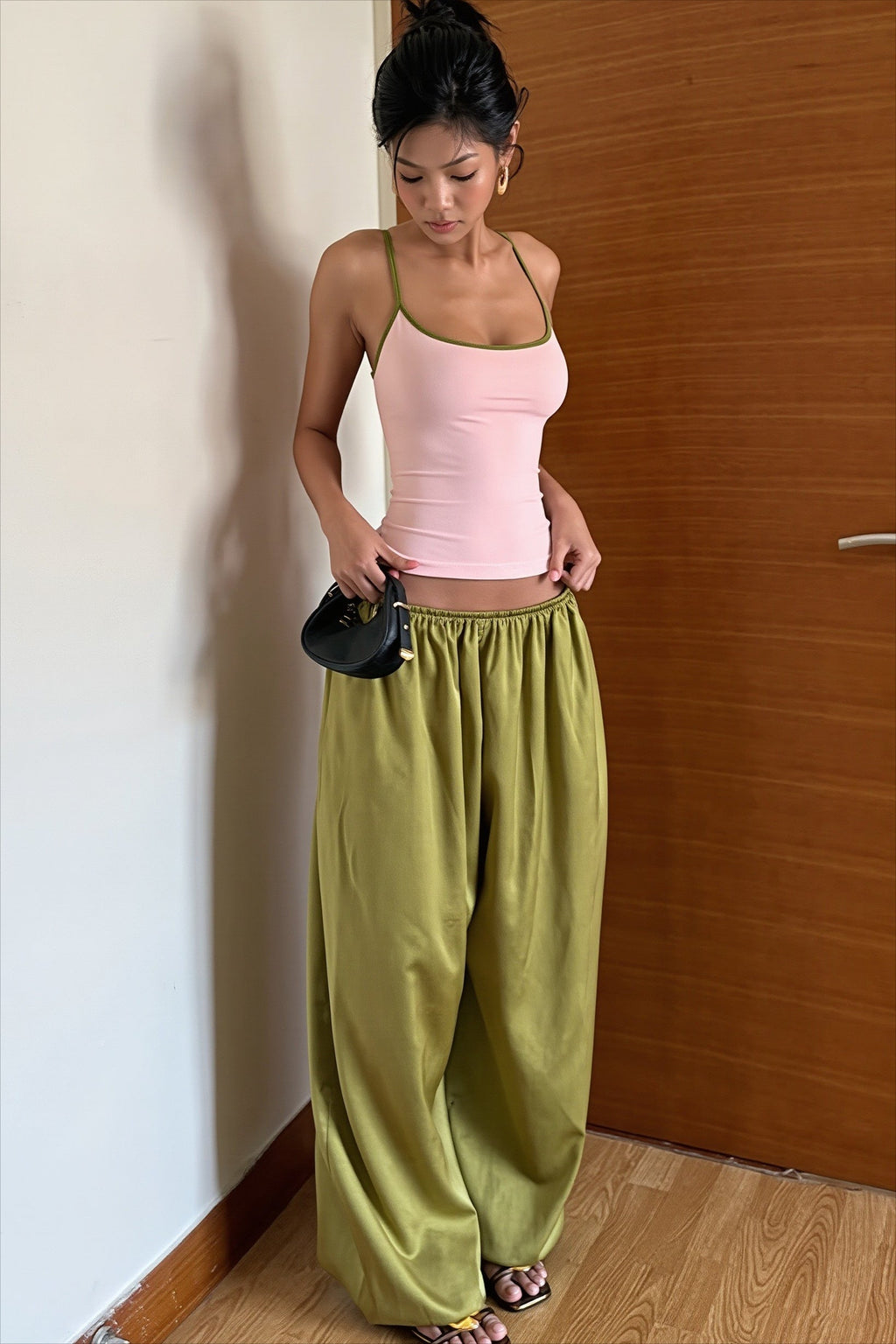 Color Block Cami Pant Two Piece Set image 1