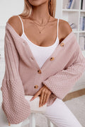 Solid Button Knit Cardigan image 1