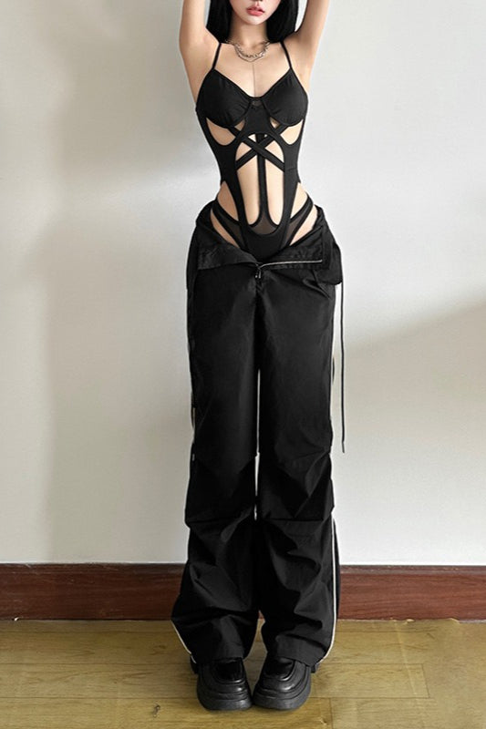 Trendy Solid Cutout Slim Cami Top image 6