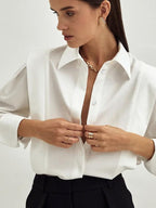 Structured Square Shoulder Panelled Blouse image 2