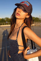 Chic Backless Halter Bodycon Sexy Layering Halter Top image 3