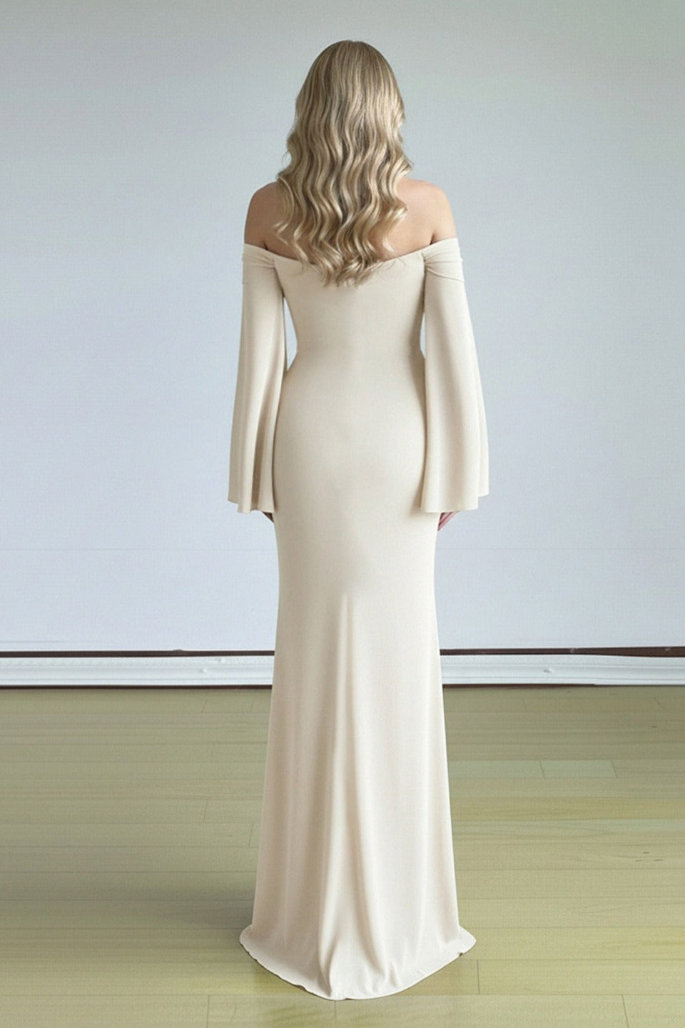 Bell Sleeve Tube Bodycon Prom Dress image 8