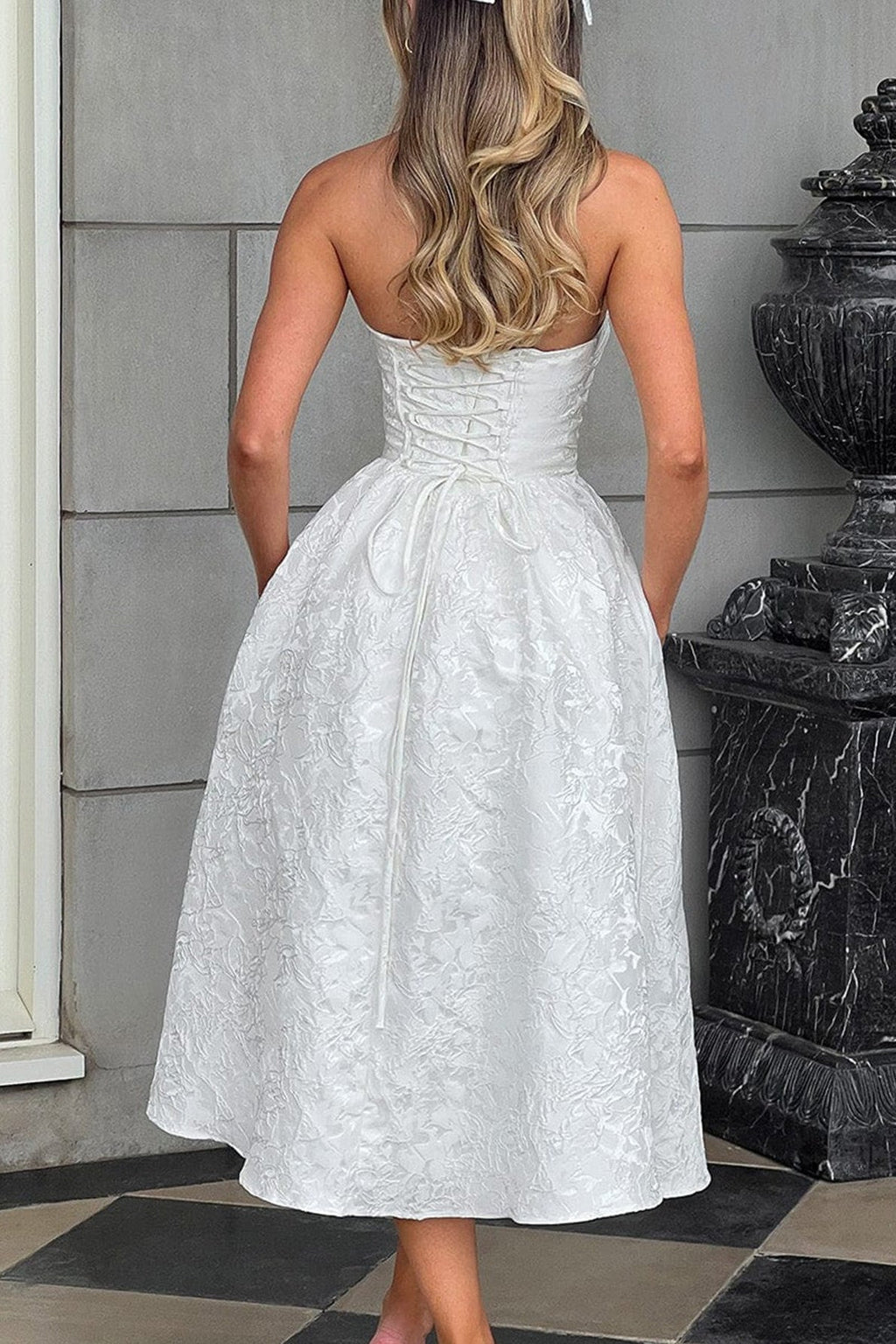 Strapless Elegant Party Dress image 9