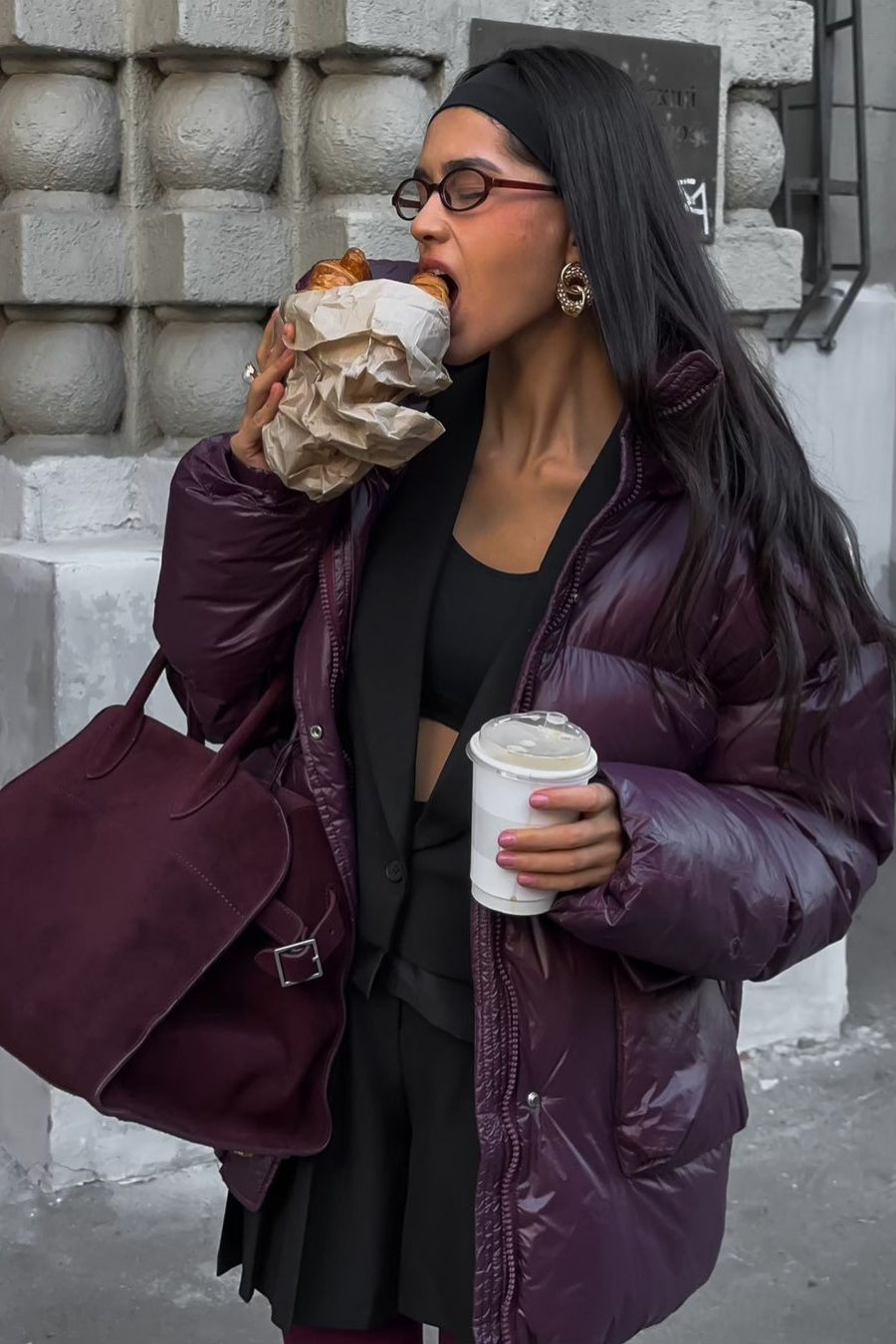 Solid Color Zipped Hooded Puffer Jacket image 7