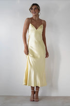 Satin Backless Tie Party Dress image 8