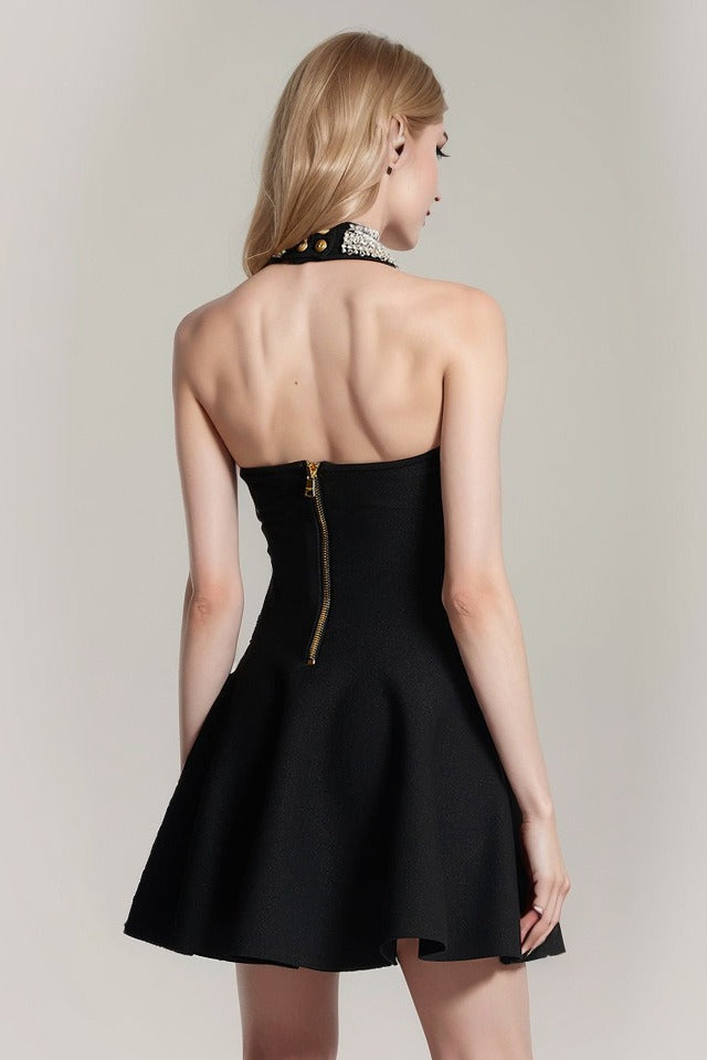 Halter Bandage A-line Cocktail Dress image 4