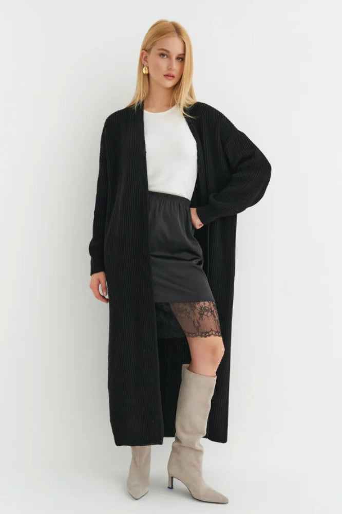 Oversized Long-Length Knit Cardigan image 10