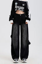 Vintage Washed Patchwork Jeans image 2
