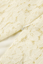 Lace Hollow High-Waisted Midi Skirt image 4