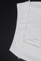 Sexy Lace Trim Tie Back Slim Skirt Set image 8