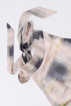 Sexy Vintage Butterfly Print High Neck Tie Halter Top image 5