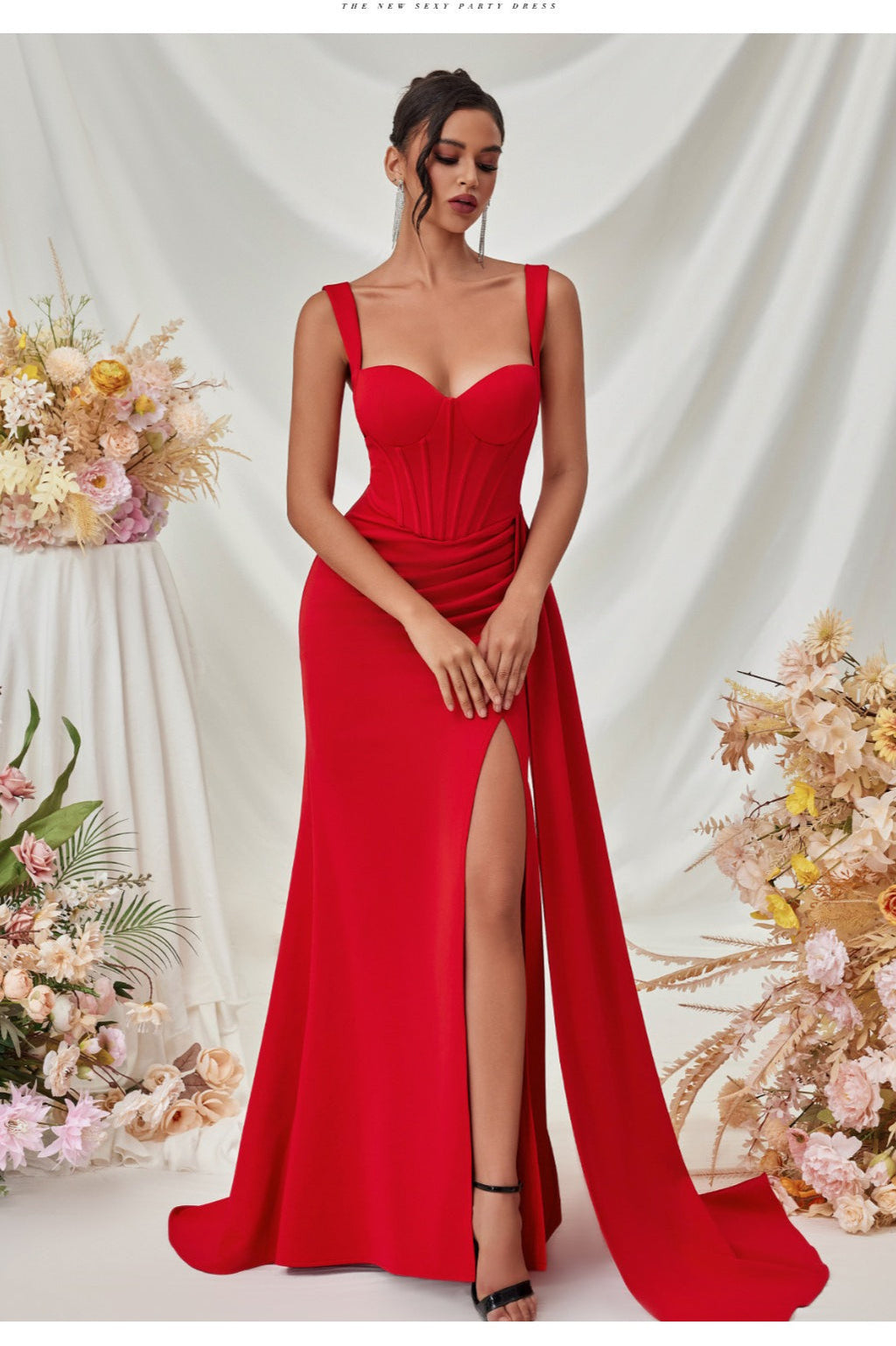Sexy Bodycon Slit Maxi Party Dress image 14