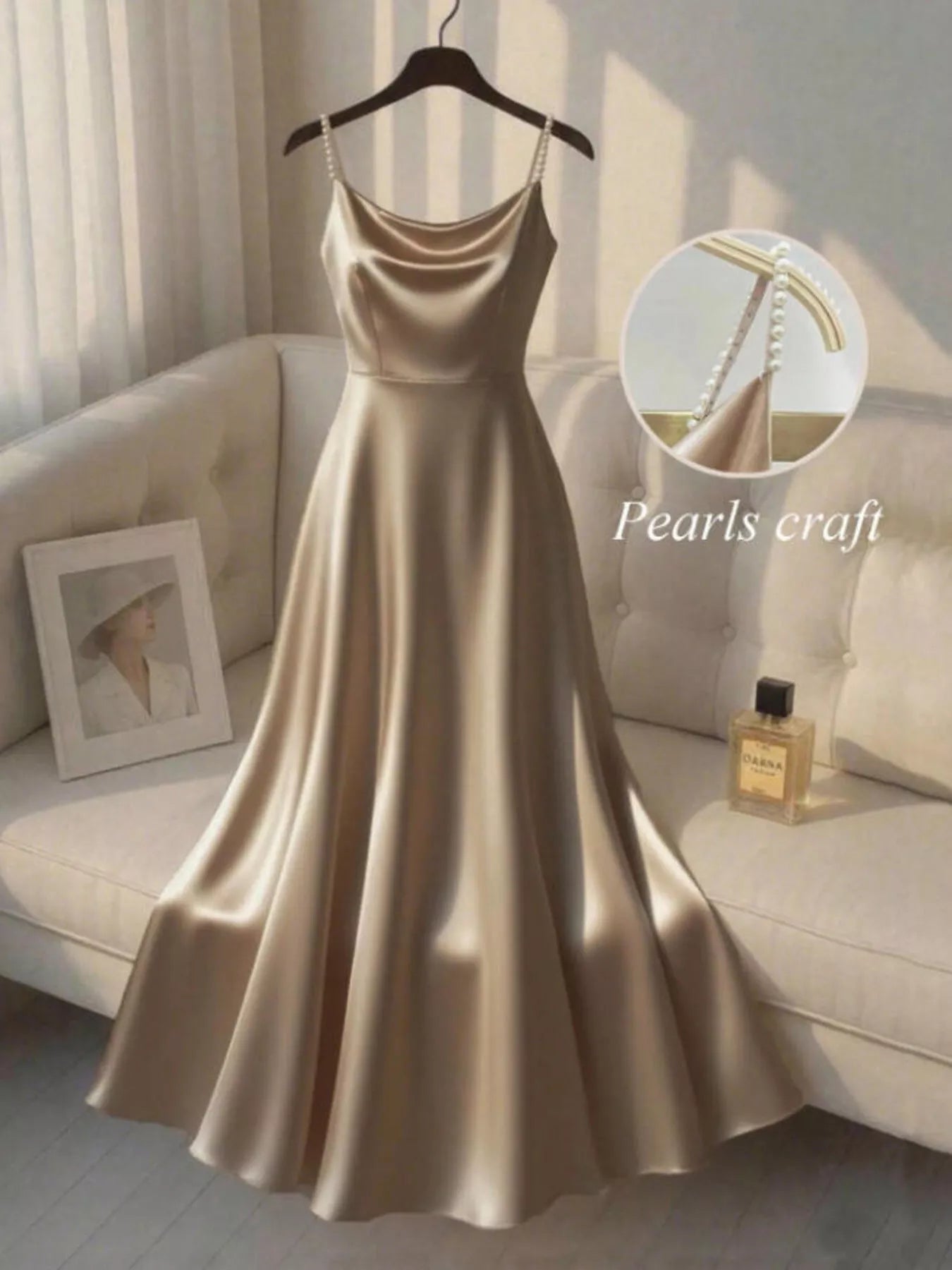 Valeria Satin Dress styled for Avrienne