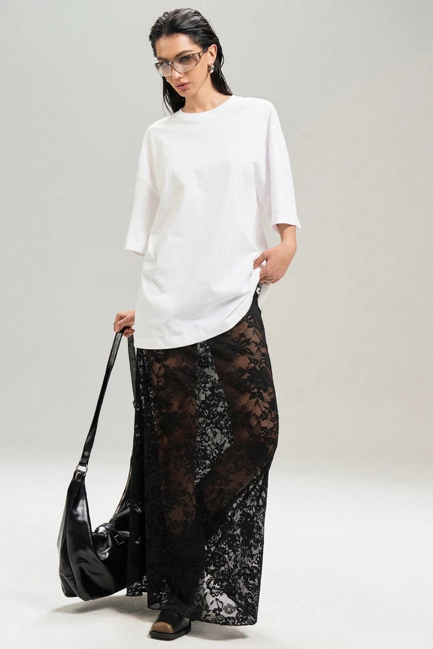 Lace High-Waist Skirt image 3