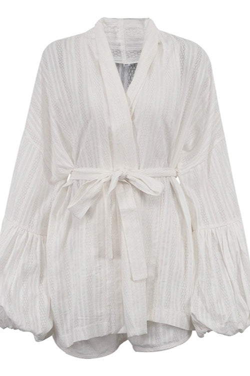 Elegant Tie Loose Shorts Two Piece Set image 6