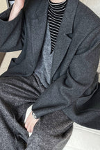 Wool Blend Relaxed Fit Blazer image 13