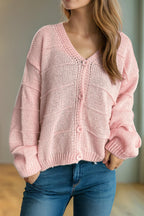 Relaxed V-Neck Cardigan image 1