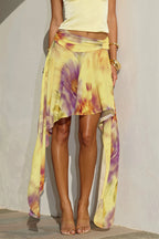 Gradient Dye Irregular Ribbon Skirt image 1