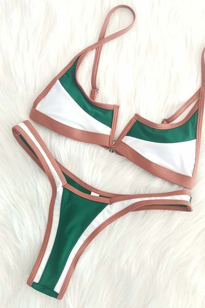 Sexy Split Bikini Two Piece Swim Set image 3