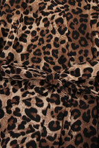 Chic Printed Long-Sleeve Shirt Belted Wide-Leg Pants Two Piece Set image 5