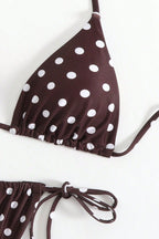 Printed Halter Tie Bikini Set image 3