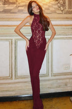 Sexy Lace Patchwork Bodycon Maxi Dress image 6