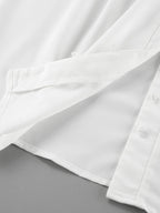 Puff Sleeve Stand Collar White Blouse image 14
