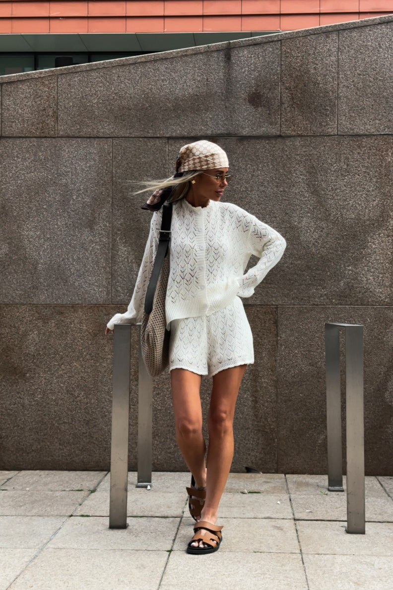 Hollow Knit Crochet Loose Two Piece Set image 6