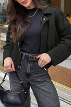 Batwing Sleeve Bomber Jacket image 5