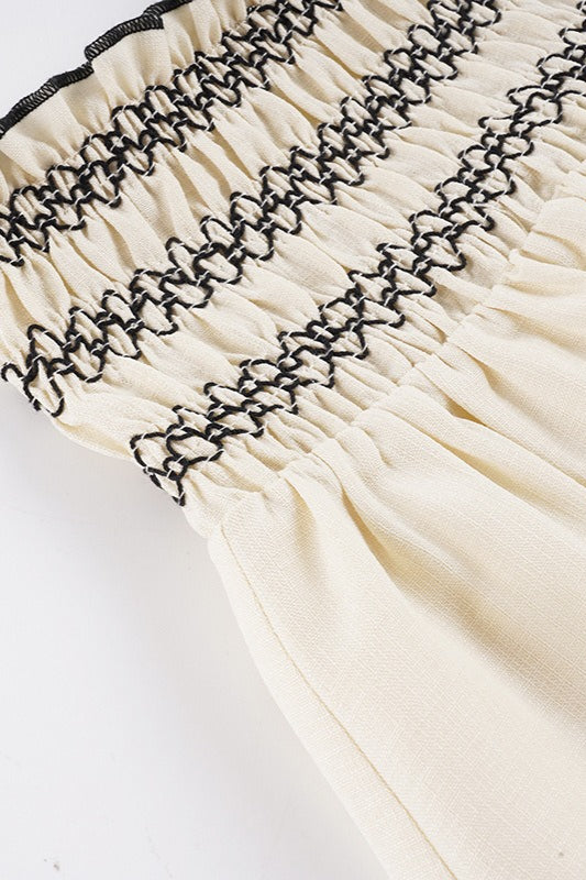 Ruffle Smocked A Line Swing Skirt image 6