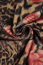 Contrast Print High Neck Blouse image 4