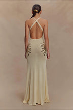 Elegant U Neck Solid Sweater Dress image 3