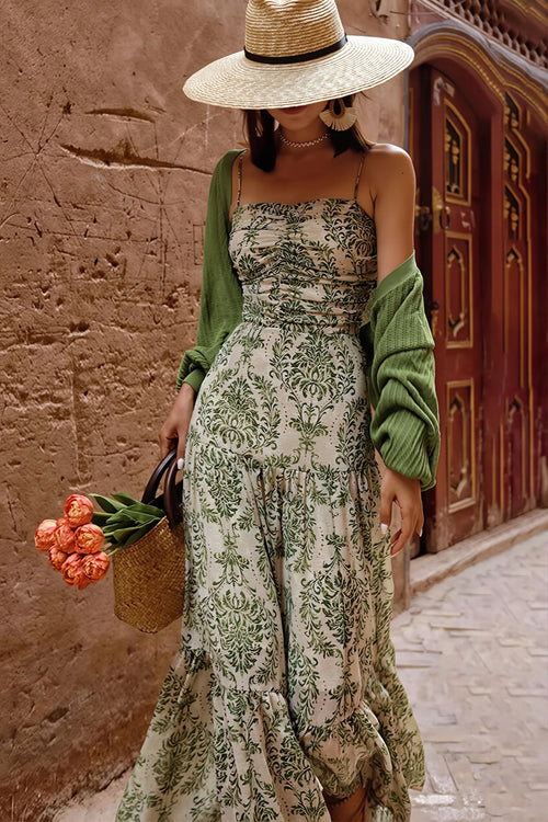 Boho Vacation Printed Cami Maxi Dress image 1