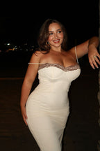 Lace Contrast Strappy Bodycon Party Dress image 2