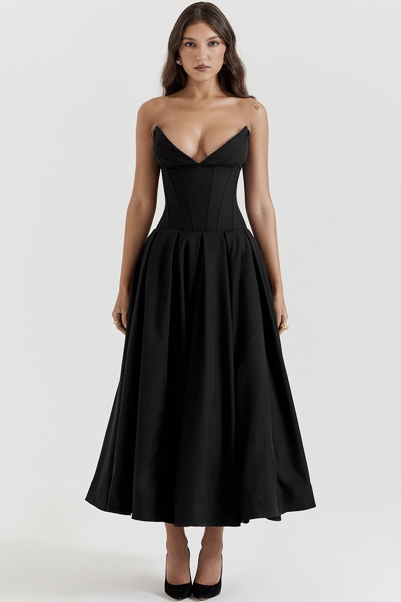 Strapless Corset A-Line Party Dress image 1