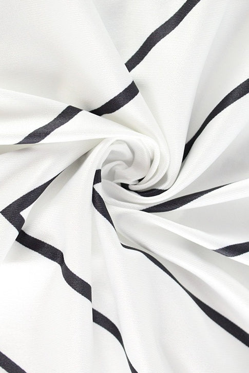 Striped Twist Waist Split Maxi Dress image 8